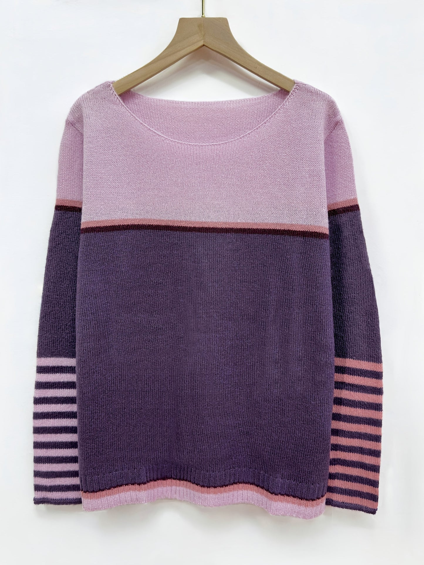 Pull Rayé En Cachemire