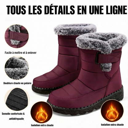 Bottines d'hiver - Doublées En Polaire, Antidérapantes & Imperméables