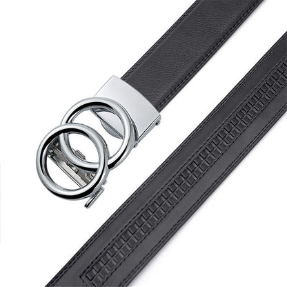 Double Buckle Genuine Leather Belts