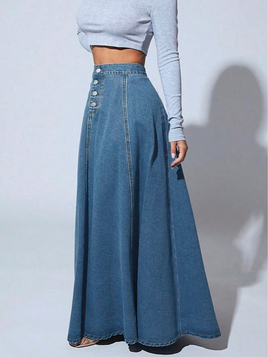 ADELINE – WASHABLE DENIM SKIRT