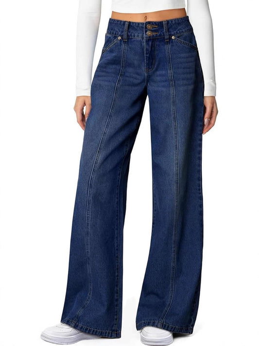 LUCIA – HIGH-WAIST DENIM TROUSERS