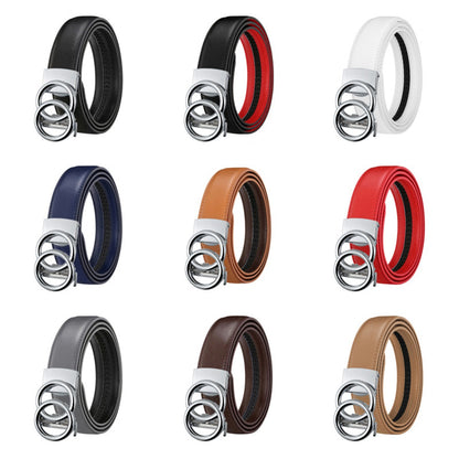 Double Buckle Genuine Leather Belts