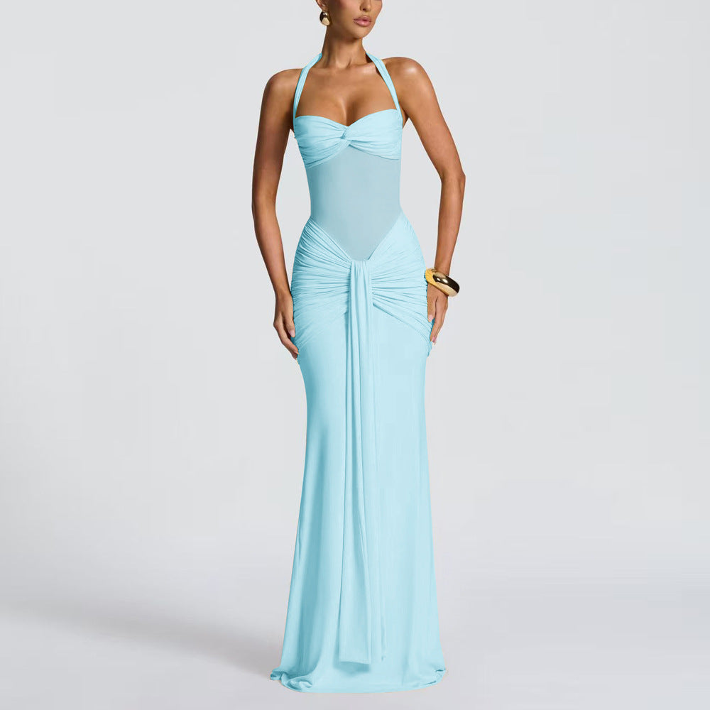 CORALIE – ELEGANT HALTER DRESS