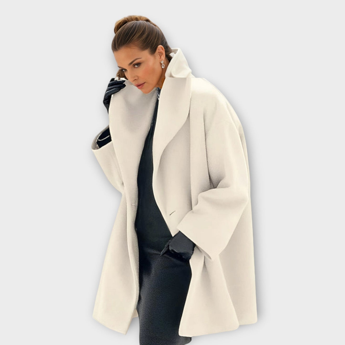 Manteau Sharon Élégant En Laine