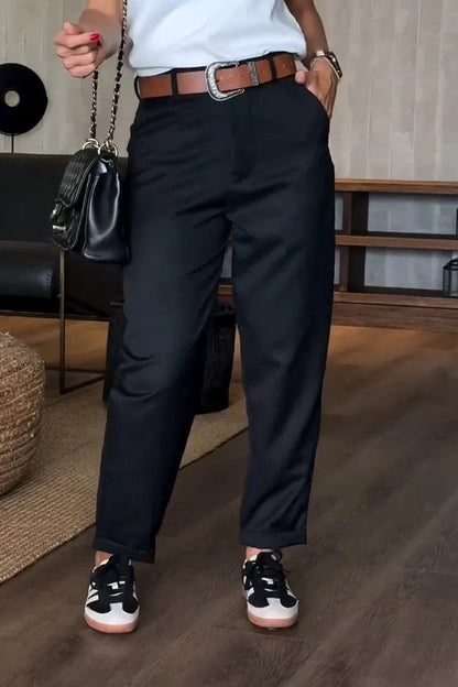 Pantalon Julia Élégant À Rayures