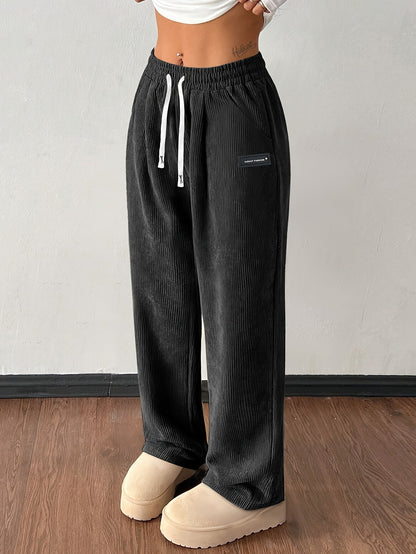 Pantalon Shaina En Velours Côtelé