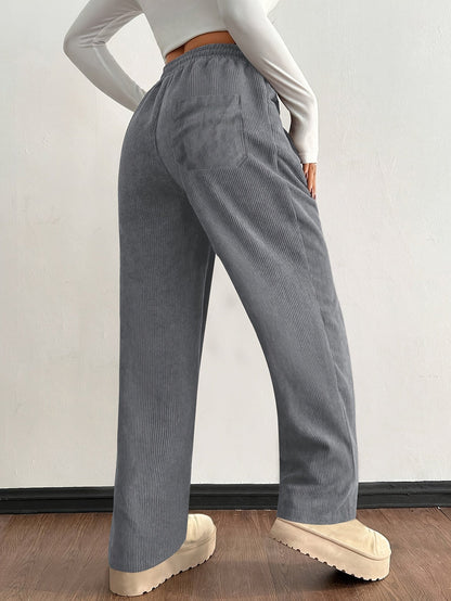 Pantalon Shaina En Velours Côtelé