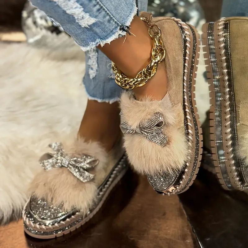 Mocassins Crystal Confort – Éclat & Soutien
