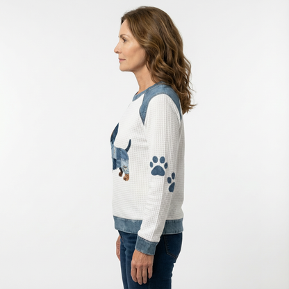 Pull Leina En Coton & Denim