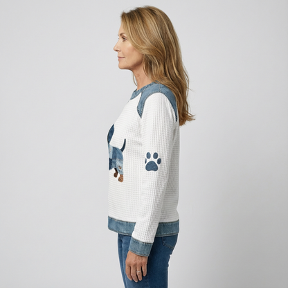 Pull Leina En Coton & Denim