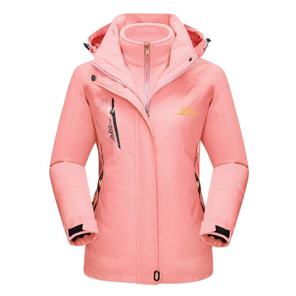 Manteau 3-en-1 Imperméable Avec Doublure En Polaire
