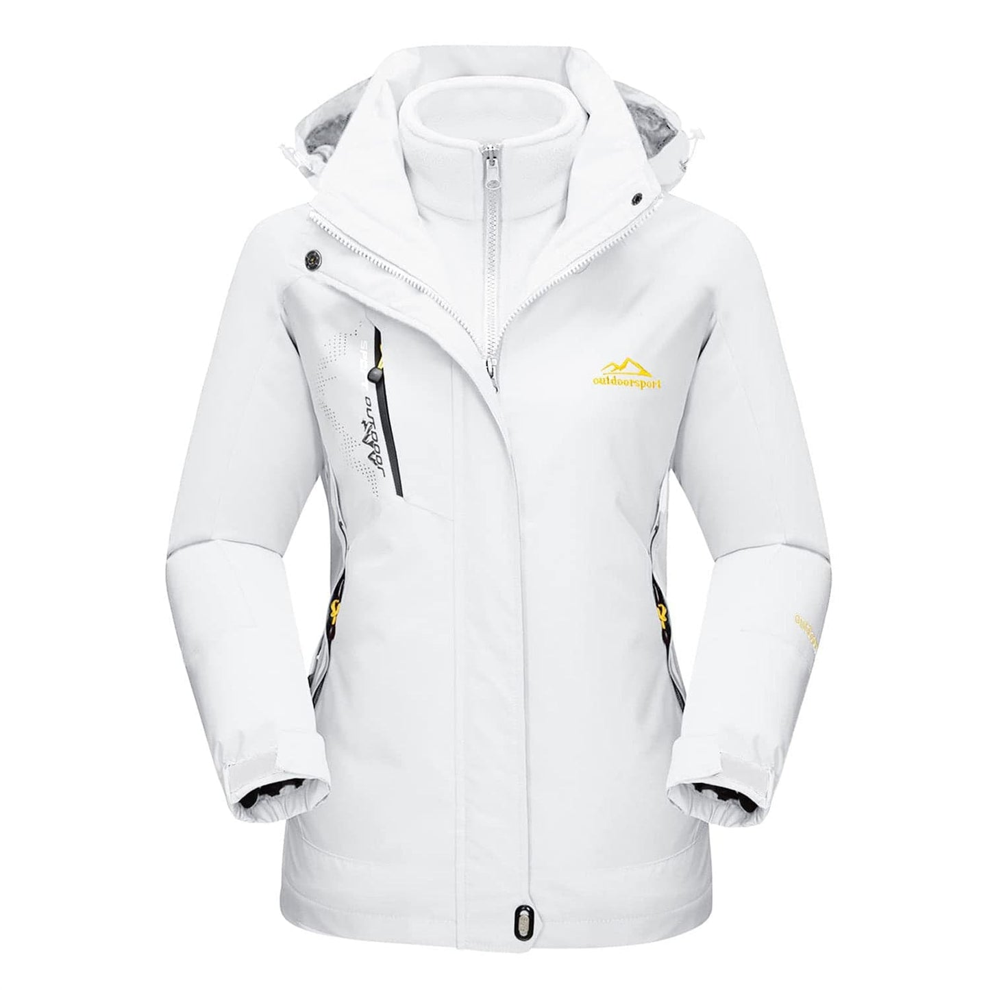 Manteau 3-en-1 Imperméable Avec Doublure En Polaire