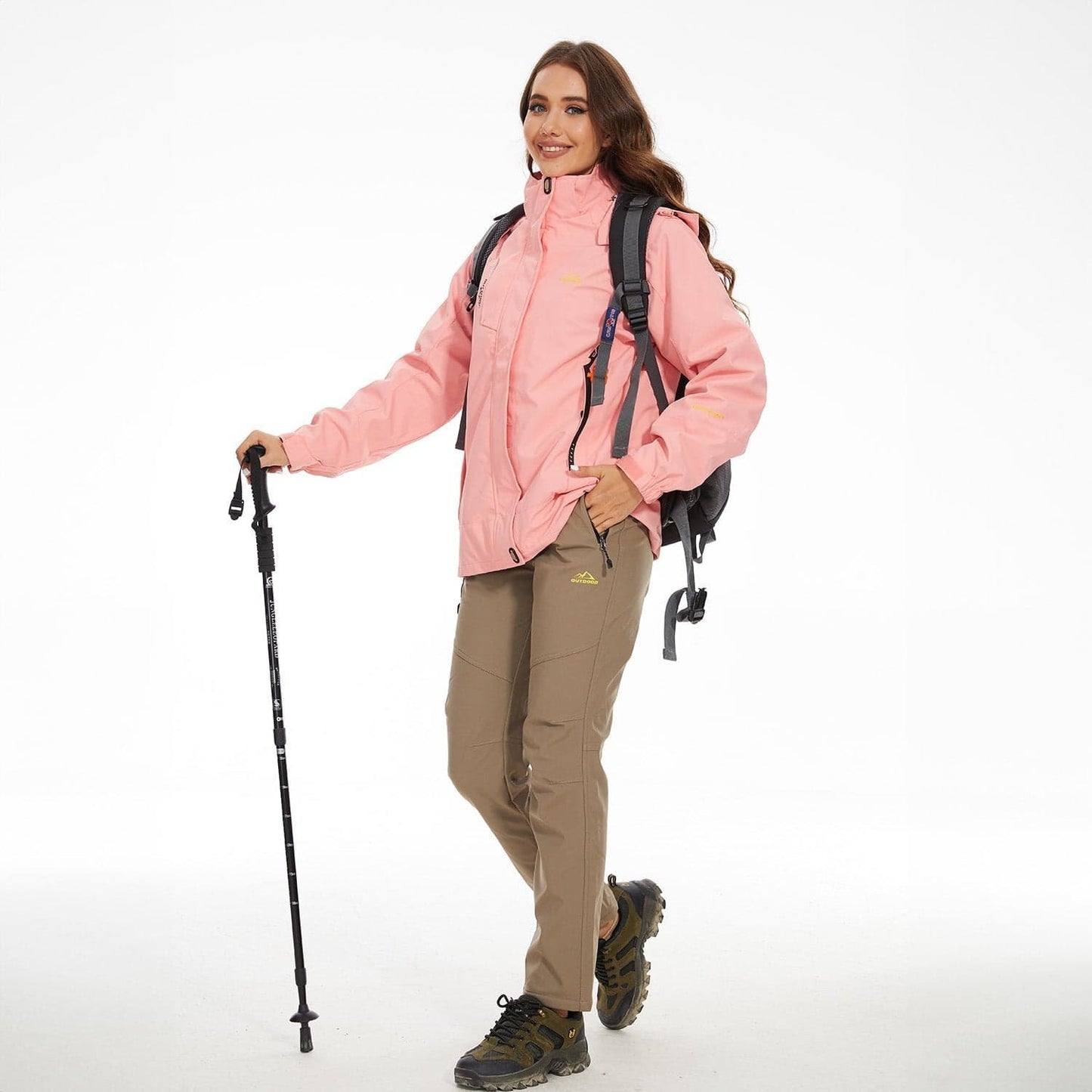 Manteau 3-en-1 Imperméable Avec Doublure En Polaire